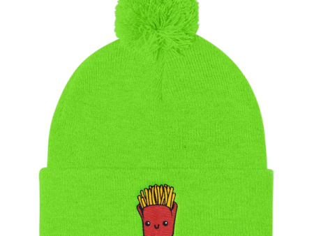 Mr. Fries Pom Pom Knit Cap Online Hot Sale