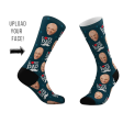 Custom   I Love Dad  Face Socks Sale