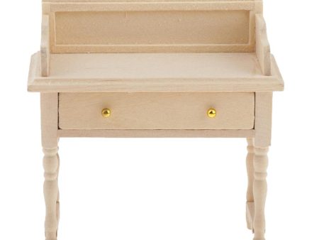 Maxbell Wooden Writing Desk Makeup Vanity Table for 1 12 Dollhouse Furniture Online Hot Sale